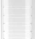 Tervis Venture Lite Clear & Colorful Lidded Made in USA Double Walled Insulated Tumbler Travel Cup Keeps Drinks Cold & Hot, 24oz Water Bottle, White Lid
