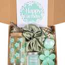 JTEWB Birthday Gifts For Women, Teen Girl, Her, Happy Birthday Gift Box For Girl, Women, Sister, Daughter, Friends, Cute Daisy Aesthetic Glass Cups Gift Set 7pcs (Mint Green)