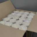 Eco-Products Ecolid Recycled Large Coffee Cup Lids, Case of 1000, White, Fits 10-20oz Hot Cups, Made from 25% Post-Consumer Recycled Plastic Polystyrene, Made in the U.S.A.