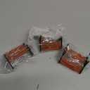 3 Pcs Christmas Village Bench Miniature Bench Mini Christmas Villages Accessories Dollhouse Collectible Figurines Xmas City Plastic Park Accessory for DIY Decor(Red)