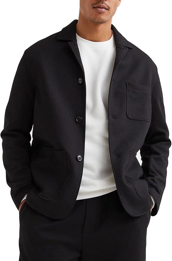 Men's Casual Sport Coat Jacket Regular Fit Lightweight Suit Jacket for Men,L