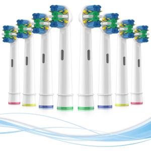 Replacement Toothbrush Heads for Oral b Replacement Heads, FHADAY Professional Electric Toothbrush Heads, Brush Heads Refill Compatible with Oral b 7000/Pro 1000/9600/ 5000/3000/8000 (8 Packs)