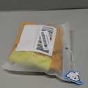 Dog Raincoat with Transparent Hood, Waterproof Jacket for Small Dogs with Snap-Button Chest, Leash Hole & Hook-and-Loop Cuffs Sleeves, Back Pocket for Treats (Yellow, Small)