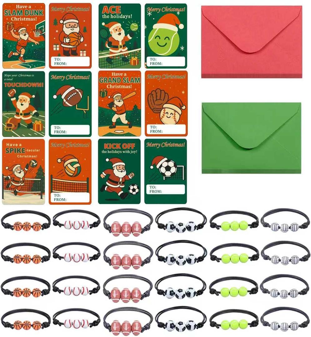 2 x Classroom Christmas Gifts Christmas Cards with Envelopes 24 pcs Gift Cards
