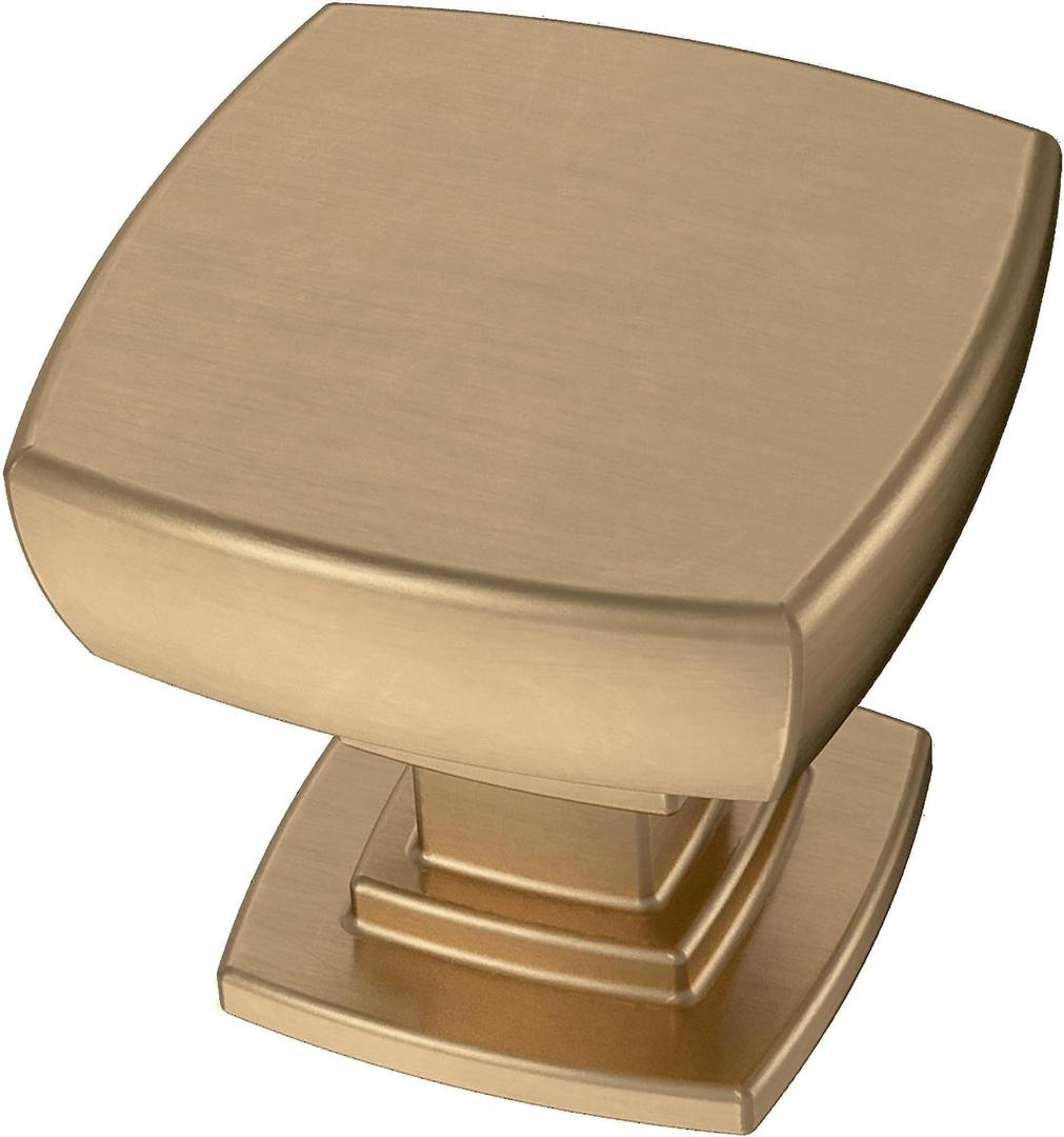 Franklin Brass Parow Cabinet Knob, Champagne Bronze, 1-1/8 in (29mm) Dresser Drawer Pull, 10 Pack, P29542Z-CZ-B (1-1/8" (29mm), Champagne Bronze)