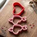 Cupid arrow cookie cutter and heart