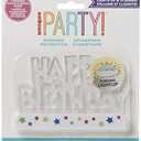 Dazzling Flashing Happy Birthday Cake Decoration - 3.25" x 4.75" (1 Count) - Perfect Celebration Centerpiece