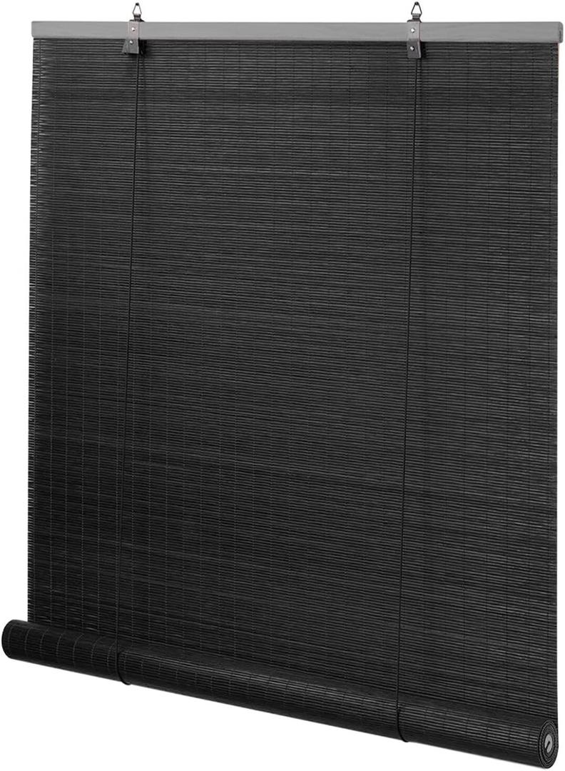 Bamboo Blinds for Interior Windows, Easy to Install Bamboo Shades for Indoor Windows, Custom Roller Shades for Indoor Window and Outdoor Patio, 32" W x 48" H