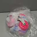 Pink Office Chair Caster Wheels Set of 5, 3 Inch Heavy-Duty Rubber Chair Casters Replacement, Computer Gaming Desk Caster Wheels Smooth Rolling for Hardwood Carpet Tile Floors, 11 * 22mm Universal fit