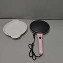 Moss & Stone Pink Electric Crepe Maker 8 Inch, Pan Apo Portable Crepe Maker & Hot Plate Cooktop On/Off Switch, Nonstick Coating, Automatic Temperature Control, Easy To Use For Pancakes, Blintz