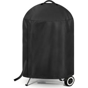 LBTING Grill Cover, 26-inch Heavy Duty 300D Oxford Waterproof Windproof UV Resistant BBQ Gas Grill Cover for Outdoor Barbecue Fit Most Brands Weber, Brinkmann, Char Broil, Holland