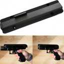 Magnetic Pistol Mount for Quick and Easy Slide Rack - Compatible with Both Round Top & Flat Top Iron Pistols | Easy Installation for Indoor Gun Rack