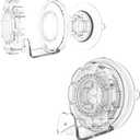 Suction Cup Hooks for Door Wreaths - Heavy Duty Clear Wreath Suction Cups for Glass Door, Window, and More - Twist Tight Lock Christmas Decor Hanger Holder - Removable & Reusable, Outdoor & Indoor