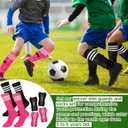Chuarry 2 Set Soccer Shin Guards for Girls with Socks Toddler Shin Pads Football Kids Sport Protection Lightweight Gear Leg Protection for 3-15 Girls Boys Children Teens, Small