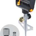 Melnor 65137AMZ MiniMax Turbo Oscillating Sprinkler on Step Spike, 4000 sq. ft., 4-Way Adjustable, Quick Connect Bundle, Yellow