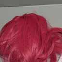 Long Hot Pink Wigs for Kids Girls Cartoon Movie Halloween Cosplay Costume Anime Wig