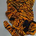 Dog Tiger Costume Halloween Dog Costume Pet Tiger Costumes Pet Warm Clothes with Hoodie for Large Dogs (Large)