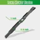 Earthtec 996516001 Mower Blades Replacement for Ryobi Lawn Tractor RY48110 RY48111 RY48112 Lawnmower Replace (2 Pcs)