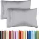 King Pillow Cases Set of 2 - Ultra Soft Hotel Quality Pillowcase Covers - Comfy, Cozy & Wrinkle Free - Shrinkage, Stain & Fade Resistant - Machine Washable Pillow Protectors - 2 Piece Set - Steel Blue