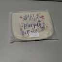 Just Love Purple And Butterflies Makeup Bag Canvas Organizer Zipper Pouch Heart Floral Butterflies Cosmetic Bag Present for Purple Butterfly Lovers Women