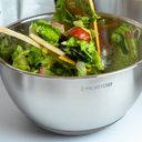 Premium Mixing Bowls With Airtight Lids Set, Thicker Stainless Steel Mixing Bowl Set, Large Prep Metal Bowls with Lids, Nesting Bowls for Kitchen, 1.5/2/3/4/5 Qrt