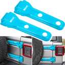 Jeep Wrangler JL JLU Tailgate Hinge Cover Trim Exterior Accessories Decoration - 2PCS Light Blue Spare Tire Bracket Cover