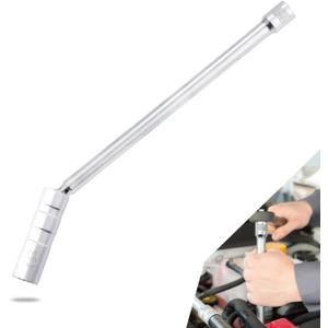 5/8 Spark Plug Socket Set, 16mm Spark Plug Socket Magnetic 12-Point, 3/8 Extension 360 Degree Swivel Total Length 11.5 Inch, Automotive Replacement Spark Plugs, Spark Plug Gap Tool