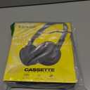 Skullcandy Cassette Wireless On-Ear Headphones, Up to 22 Hours Battery, Foldable Lightweight Design, Backup 3.5mm AUX Cable Included, Microphone for iPhone Android - Black