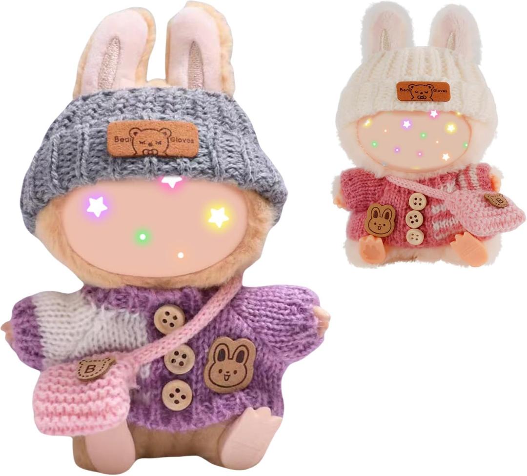 2 x 2set of Clothes for 17cm/6.8in Doll Accessories Hat, Knit Sweater,and The mini Bag Set for 17cm Accessories Suit(no Doll)