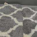 OLANLY Bathroom Rugs 59x24, Soft and Absorbent Microfiber Bath Rugs, Non-Slip Shaggy Shower Carpet, Machine Wash Dry, Bath Mats for Bathroom Floor, Tub and Shower, Grey
