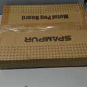 Peg Board, 4 Pack Metal Pegboard Panels Black Pegboards Wall Organizer, Tools Pegboard Storage System for Workbench, Garage Tool Storage, Office Organization, Wall Home, Craft Room (Black-16x12"- 4 Pcs without hooks)