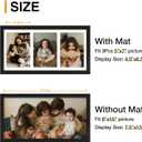 decorUhome 8x16 Picture Frames Collage Wall Decor, Display 3Pcs 5x7 Photos with Mat or 1Pcs 8x16 Unmatted, 3 5x7 Collage Picture Frames for Wall Mounting, Black