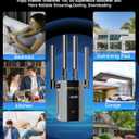 2026 New WiFi Extender Signal Booster for Home, 17k+sq.ft Long Range WiFi Repeater Wireless Routers Signal Amplifier, Mesh WiFi 15X Faster Access Point with Ethernet Port, 5 Working Modes