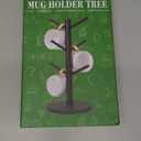 MyLifeUNIT Mug Holder Tree, Coffee Cup Holder with 6 Hooks (Black)