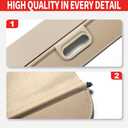 for BMW X5 E70 2007-2018 Cargo Cover 2017 2018 for BMW X5 Accessories Upgrade Version Beige Retractable Trunk Cover Security Shield Shade (Beige)