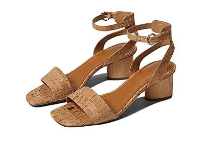 NYDJ Womens Georgia Cork Block Heel Dress Sandal, Natural, Size 8.5