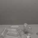 Gatuida 8pcs 500ml Plastic Juice Bottles with Caps, Empty PET Disposable Plastic Bottles, Clear Drink Containers with Pop Can Caps for Juice Drinks and Beverages 