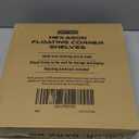 Demigo Hexagon Corner Floating Shelves Wall Mount (Set of 2)  Solid Acacia Wood with Hidden Brackets & Cable Hole  Rustic & Modern Space-Saving Shelves for Bedroom Living Room Office Kitchen (Dark Brown)