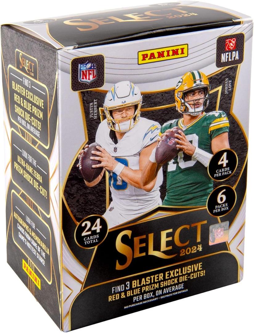 2024 Panini Select Football Trading Cards Blaster Box