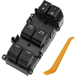 Front Left Side Power Master Window Switch 35750T2AA11 Fit for Honda Accord Sedan EX-L 2013-2017, Front Left Power Window Control Switch Compatible with 13-17 Accord Sedan EX-L Replace # 641-53986