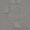Varsbaby Women Push Up Bras Set Lace Lingerie Bra and Panties and Garter and Stocking 4 piece, L