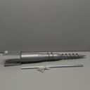 Mayne No Dig Ground Anchor - 3.75in x 2.88in x 26.75in - Includes Lag Bolts (5) & 20″ Rebar (1) - Galvanized Steel (580D)