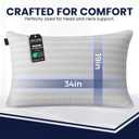 Bed Pillows for Sleeping, Set of 2 Cooling, Hotel Quality with Soft Down Alternative Fill for Back, Stomach & Side Sleepers (King)
