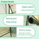 Crop Cage Large Size Plant Protection Tent 6.5'x10' with 2 Zippered Doors, Easy to Install Crop Cages for Garden, Plant Protection Crop Cages for Vegetables Flowers Fruits Herbs(Dark Green)
