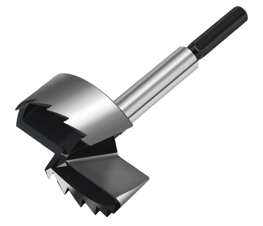 -1/2 Inch Forstner Drill Bit for Woodworking, 2-1/2" Forstner Bit Wood Drill Bits for Holes, Hinge Cutter for Hard Wood, Plastic, Plywood HEX Shank
