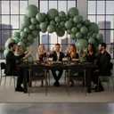 Balloon Garland Arch Kit  146 Pcs Sage Green Balloons for Baby Shower, Birthday, Gender Reveal, Wedding Party  DIY Kit by Vellax