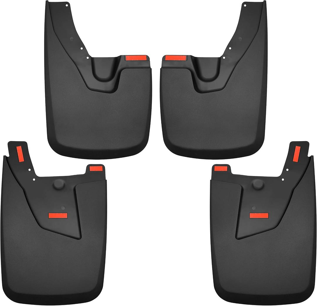 Husky Liners Custom Mud Guards | Fits 2019-2024 Ram 2500 & 3500 w/OEM (Excludes Power Wagon/Excludes Dually) | Front & Rear Set, 4-pc Black - 58056