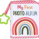 Baby's My First Family Album Soft Photo Cloth Book Boho Rainbow My First Book of Photos Baby Memory Album Gift Holds 4x6 Pictures for Babies Newborn Toddler & Kids Baby Shower