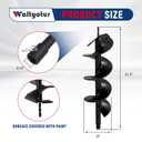 Drill Bit Earth Bit 8 x 31 inch Garden Auger Spiral Drill Bit Post or Umbrella Hole Digger with 3/4 Shaft