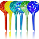 Plant Watering Globes Set of 6  Small Glass Self Watering Bulbs Up to 5 Days of Irrigation  for Indoor & Outdoor Plants  Multicolor, Automatic, Glass Watering Bulbs for Daily Use, Watering Devices